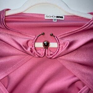 Fashion Nova Fuchsia Glam Top